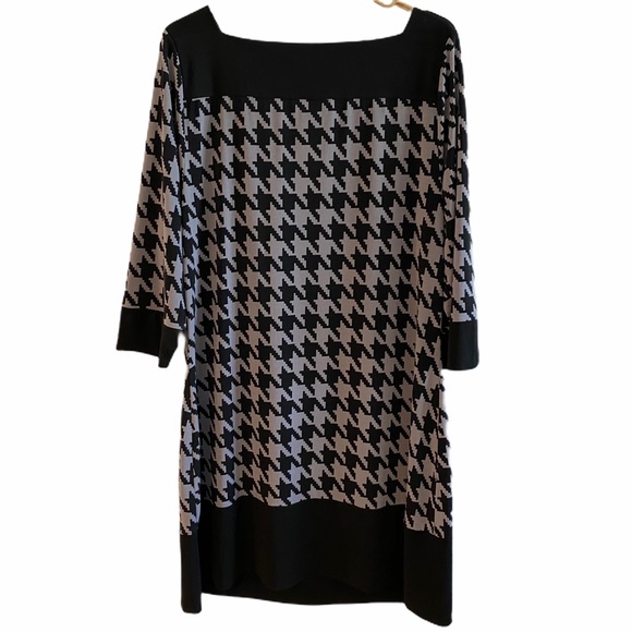 ❤️ Lane Bryant Houndstooth Quarter Sleeve Dress - Picture 3 of 6